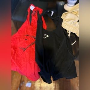 Gym shark, stringers, one black, one red size extra large